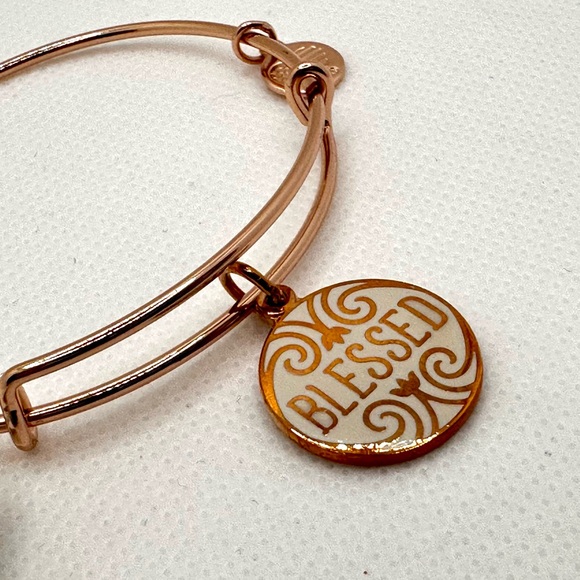Alex and Ani Gold 'Blessed' Charm Bracelet - Picture 3 of 4